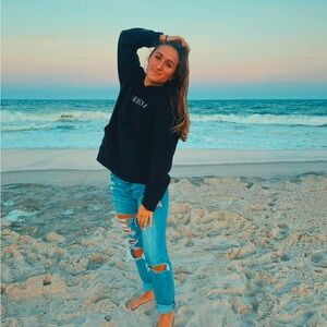 Hollister blue ripped jeans